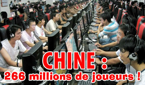 Jeux vidéo en Chine, 266 millions de joueurs !