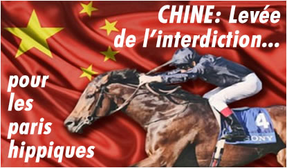 Chine : les paris hippiques ne sont plus interdits, interdiction levée.