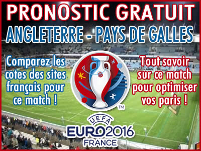 Pronostic Angleterre Pays de Galles Euro 2016 - Foot