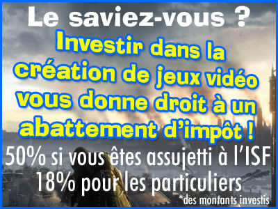 Investir dans les jeux vidéo et payez moins d'impôt.