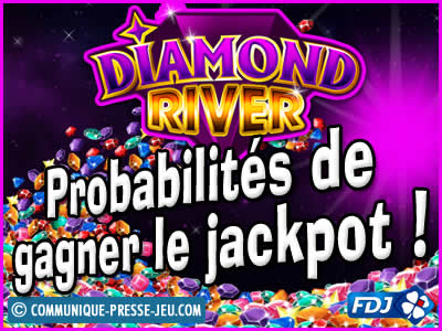 Jeu de grattage Diamond River de la FDJ, les probabilités de gagner.