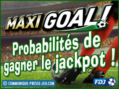 Jeu de grattage Maxi Goal de la FDJ, les probabilités de gagner.