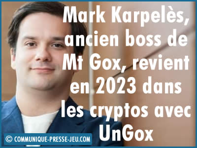 Mark Karpelès, ancien boss de Mt Gox, revient en 2023 dans les cryptos avec UnGox.
